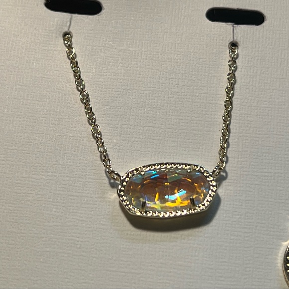 NWT Kendra Scott Limited Edition RARE Gift Set Elisa Sophia Yellow Gold Dichroic - Picture 15 of 16